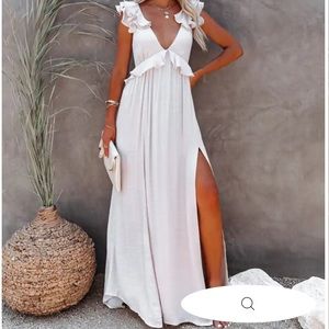 NWT Vici sand colored maxi dress
